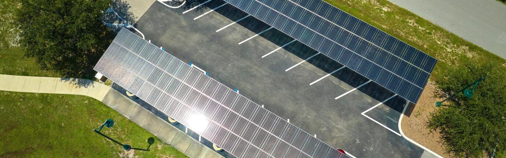 Ombrière photovoltaïque - Panneaux solaires - Solutions d'énergies renouvelables pour les agriculteurs, industriels et collectivités